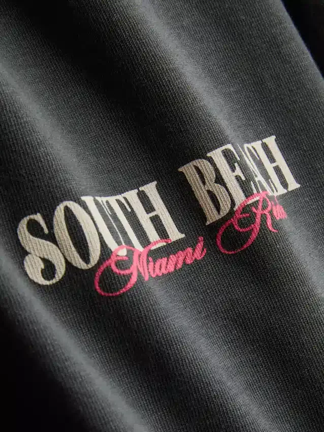 Miami-Grafik-T-Shirt