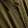 Midi-Hemd-Kleid