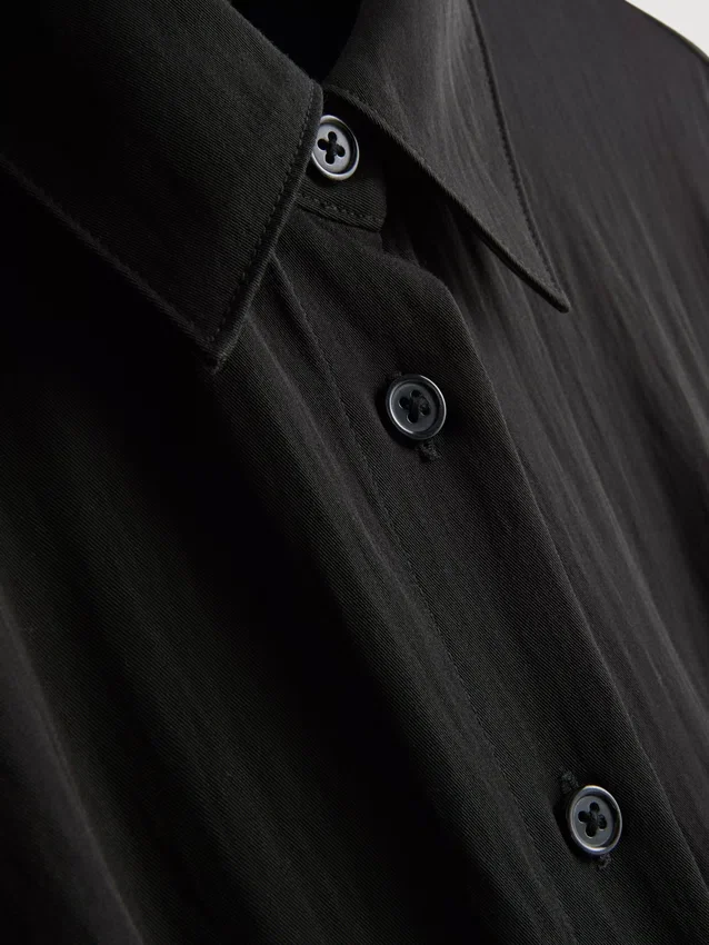 Midi-Hemd-Kleid