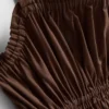 Midi-Kleid aus Baumwolle mit gerüschtem Rundhalsausschnitt