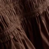 Midi-Kleid aus Baumwolle mit gerüschtem Rundhalsausschnitt