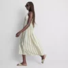 Midi-Kleid aus Baumwolle mit Knopfleiste