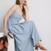 Midi-Kleid aus Baumwolle mit Knopfleiste