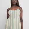 Midi-Kleid aus Baumwolle mit Knopfleiste