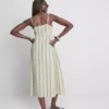 Midi-Kleid aus Baumwolle mit Knopfleiste