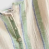 Midi-Kleid aus Baumwolle mit Knopfleiste