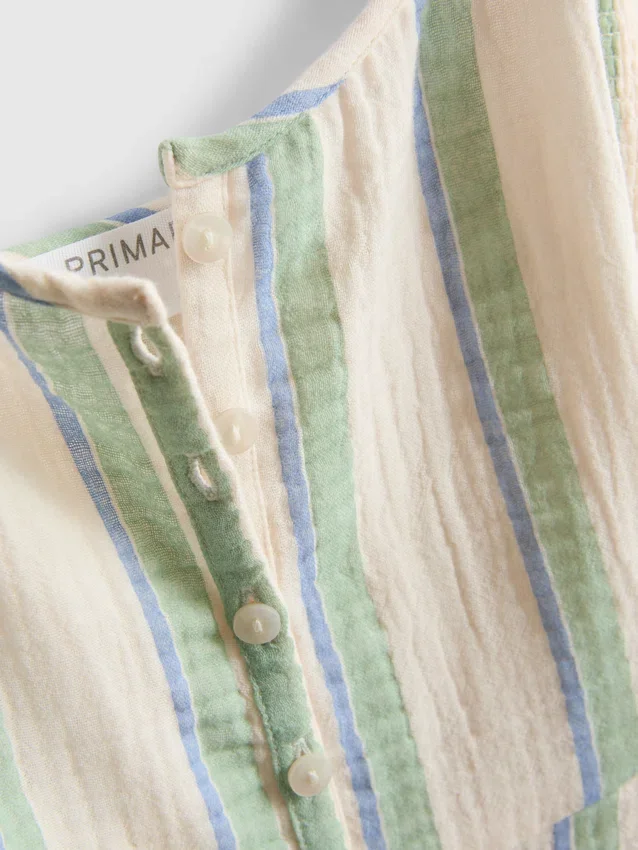 Midi-Kleid aus Baumwolle mit Knopfleiste