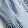 Midi-Kleid aus Baumwolle mit Knopfleiste