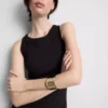 Midi-Kleid mit geripptem integrierten BH