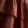 Midi-Kleid mit gestuften Rüschen