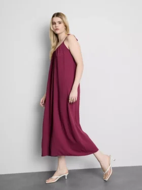 Midi-Kleid mit Trägern