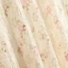 Midi-Rock aus Baumwollmischung mit strukturiertem Blumenmuster