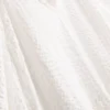 Midi-Smockkleid aus Baumwoll-Seersucker