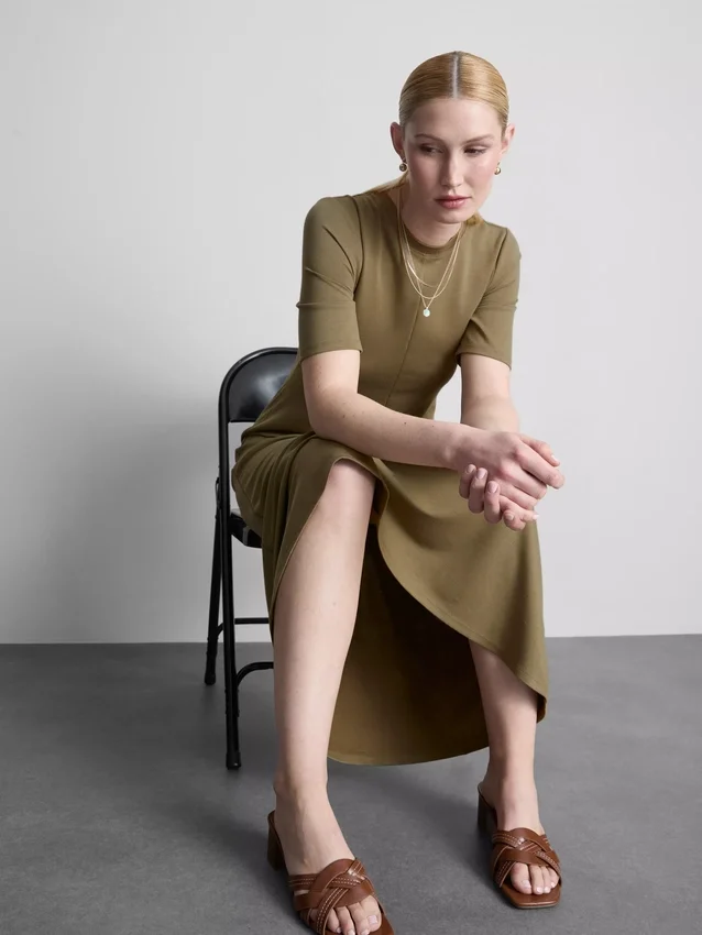 Midi-T-Shirt-Kleid