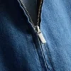 Mini-Etuikleid aus Baumwoll-Denim