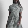 Mini-Hemd-Kleid mit Kragen