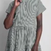 Mini-Hemd-Kleid mit Kragen