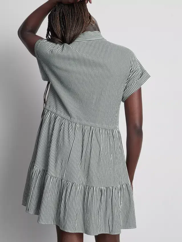 Mini-Hemd-Kleid mit Kragen