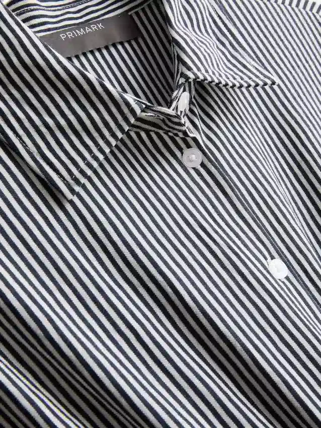 Mini-Hemd-Kleid mit Kragen
