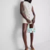 Mini-Kleid aus Baumwoll-Denim mit Knopfleiste