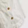 Mini-Kleid aus Baumwoll-Denim mit Knopfleiste