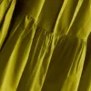 Mini-Kleid aus Popeline mit Rüschen und Trägern