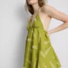 Mini-Kleid mit Fischstickerei