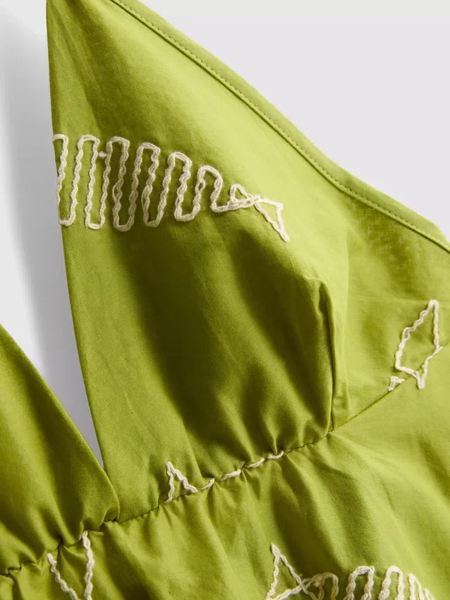 Mini-Kleid mit Fischstickerei