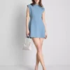 Mini-Kleid mit Flügelärmeln
