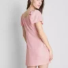 Mini-Kleid mit gekräuselten Flügelärmeln