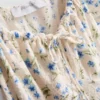 Mini-Kleid mit gekräuselten Flügelärmeln