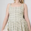 Mini-Kleid mit Korsett-Knopfleiste