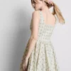 Mini-Kleid mit Korsett-Knopfleiste