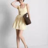 Mini-Korsett-Kleid aus Baumwollmischung