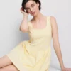Mini-Korsett-Kleid aus Baumwollmischung