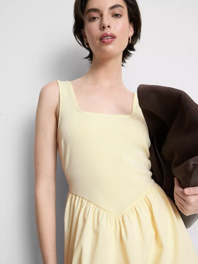 Mini-Korsett-Kleid aus Baumwollmischung