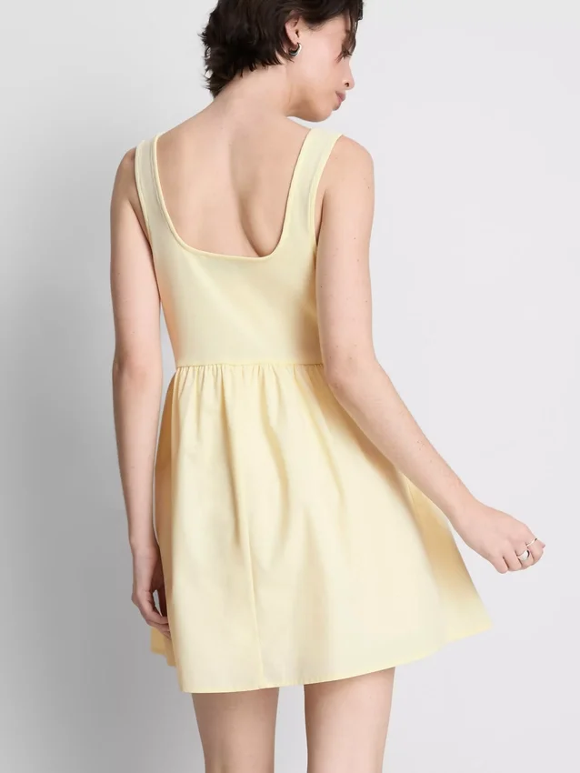 Mini-Korsett-Kleid aus Baumwollmischung