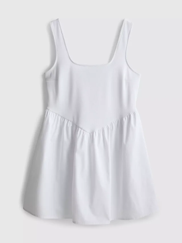 Mini-Korsett-Kleid aus Baumwollmischung