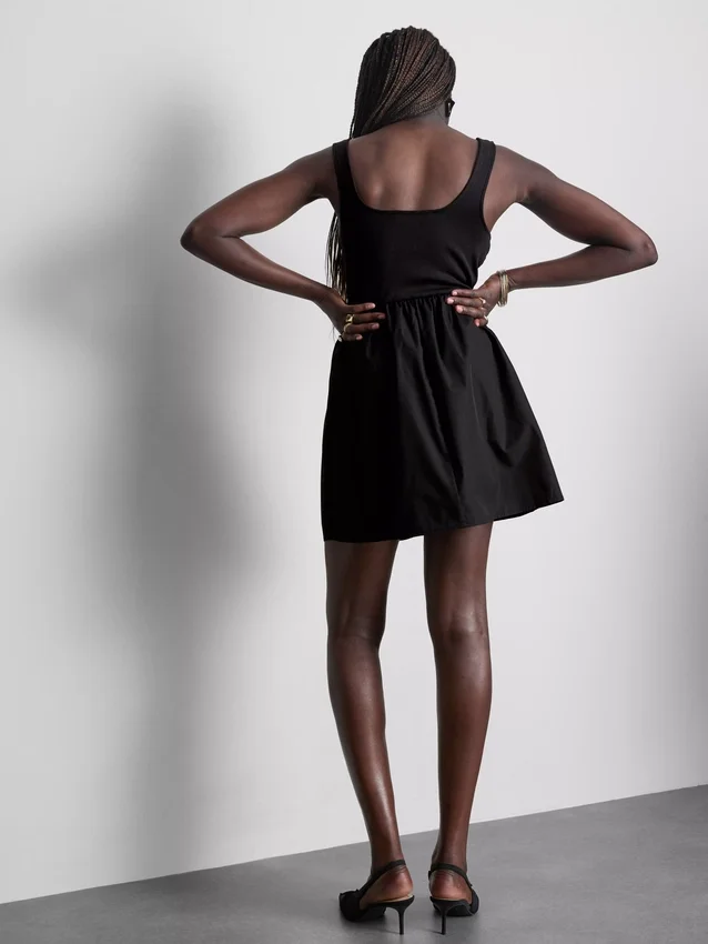 Mini-Korsett-Kleid aus Baumwollmischung