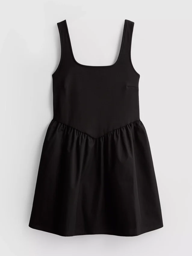 Mini-Korsett-Kleid aus Baumwollmischung