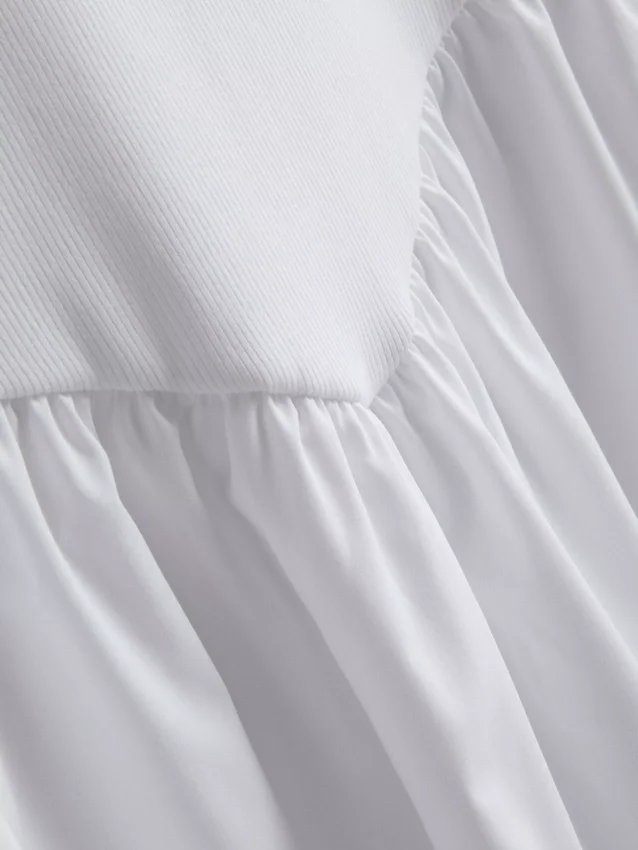 Mini-Korsett-Kleid aus Baumwollmischung