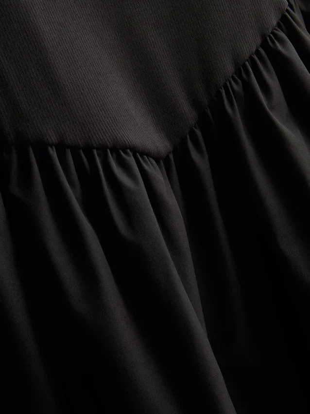 Mini-Korsett-Kleid aus Baumwollmischung