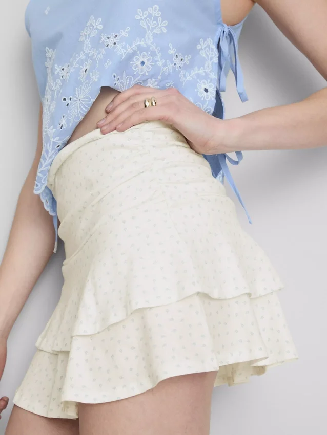 Mini-Rara-Rock mit geraffter Taille