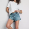 Mini-Shorts aus Baumwoll-Denim