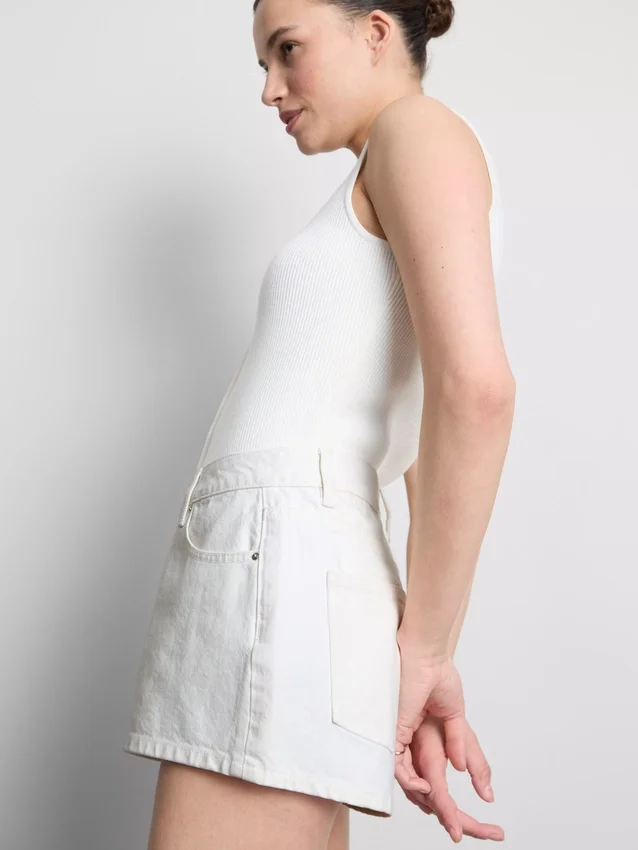 Mini-Shorts aus Baumwoll-Denim