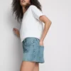 Mini-Shorts aus Baumwoll-Denim