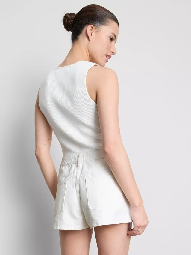 Mini-Shorts aus Baumwoll-Denim