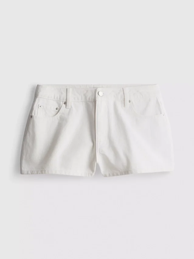 Mini-Shorts aus Baumwoll-Denim