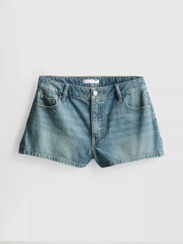 Mini-Shorts aus Baumwoll-Denim