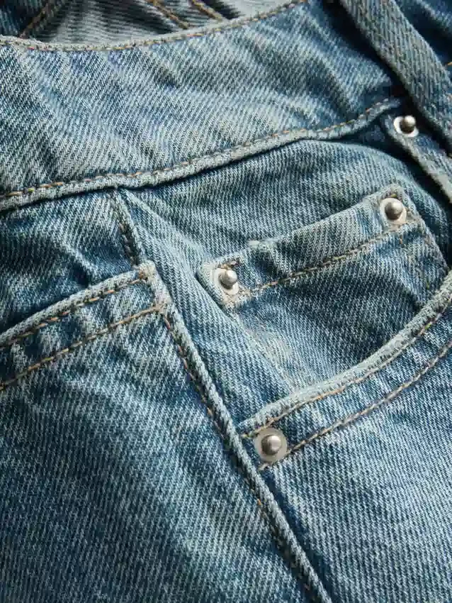 Mini-Shorts aus Baumwoll-Denim